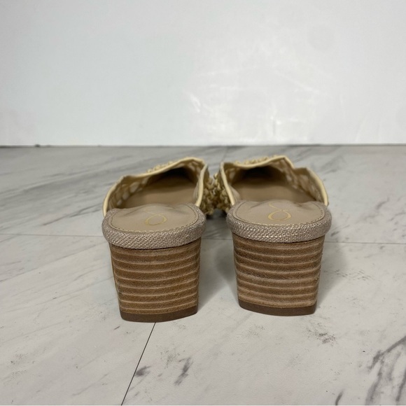 Sam Edelman Synder Eggshell Faux Leather Pointy Toe Mule 6 1/2 M - Picture 3 of 14